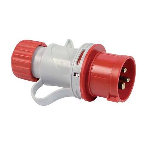 Spina  mobile  industriale  rossa  fme - 3p+t  16a  ip44