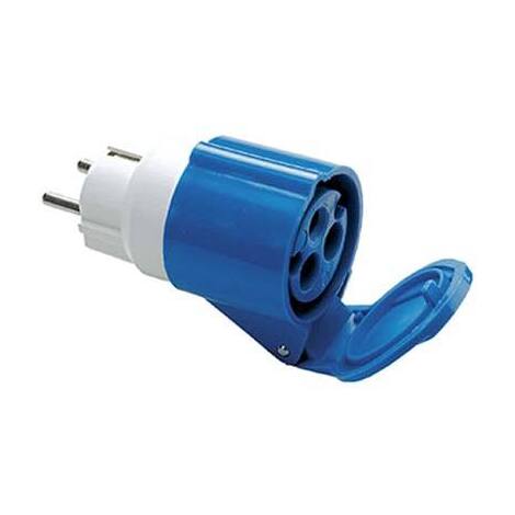 Adattatore  schuko  >  presa  blu  fme - 2p+t  16a  ip44