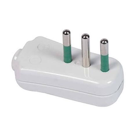 Spina  mobile  ribassata  garanti - Bianco  2p+t  10a