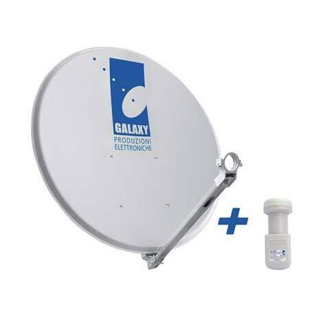 Parabola  satellitare  +  illuminatore  galaxy - Alluminio  cm  80