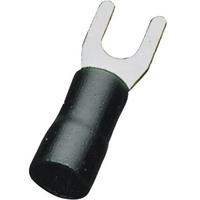 Terminale a forcella a stringere - Nero x cavo mmq 4,0/6,0 foro mm 6,0 cf=pz 15