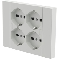 Multipresa bipasso + schuko incasso electraline - Bianco posti 4 2p+t 16a