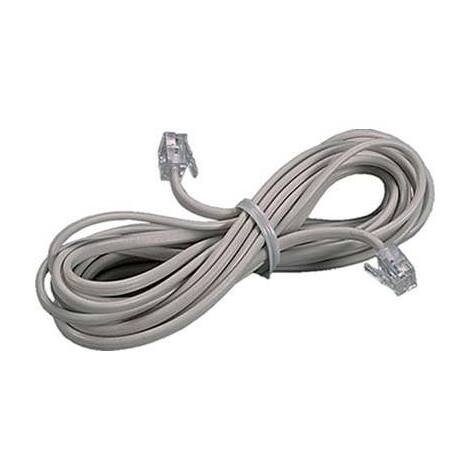 Prolunga  telefono  lineare  fme - Avorio  2  plug  6/4  mt  3