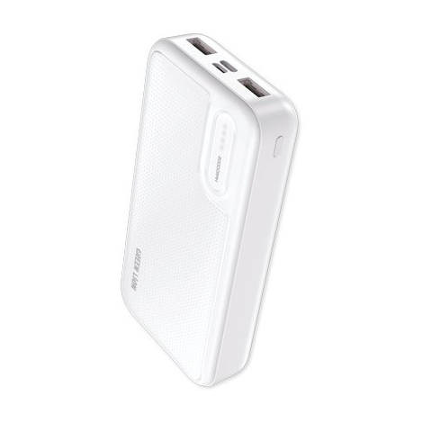 Power bank + led lostech - Bianco mah 20000 presa type c-micro usb uscita usb