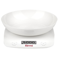 Bilancia digitale cucina ps01 girmi - Kg 5/gr 1 + ciotola 2xaaa non incluse