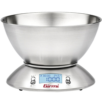 Bilancia digitale cucina ps85 inox girmi - Kg 5/gr 1 + ciotola 2xaaa non incluse