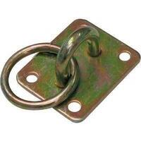 Cavallotto fisso tondo + anello 925 - Zincato giallo s.mm 8,0 mm 20x 21