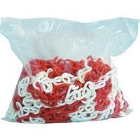 Catena segnaletica - Plt bianco/rosso d.mm 8 mt 25