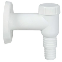 Sifone pp lavatrice esterno - Pp bianco con valvola mm 32
