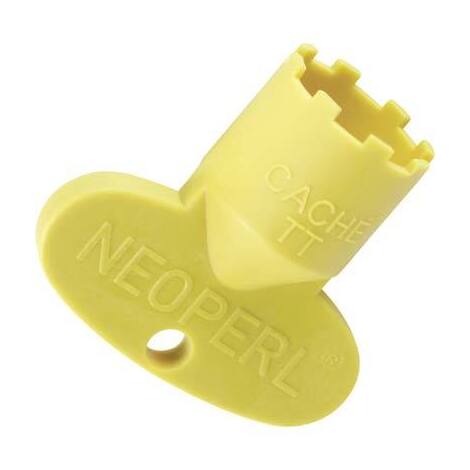 Chiave  aeratore  cache  honeycomb  tt  neoperl - Plastica  gialla  m16.5x1
