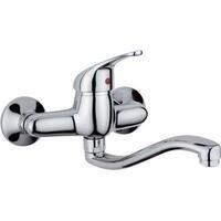 Gruppo lavello a parete parigi effe - Ottone cromato