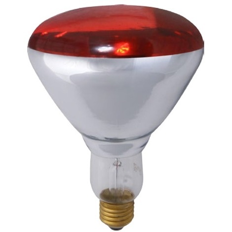 Lampada infrarossi 150w rossa e27