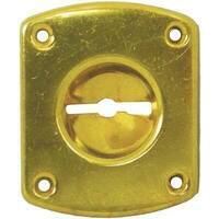 Mostrina rettangolare doppia mappa 31 cr - Ottone incavo mm 8 mm 46x30