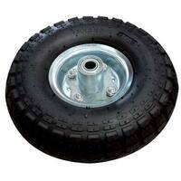 Ruota pneumatica x bravetta mozzo decentrato hand - Mm 255x75 disco metallo mozzo mm 75 f.mm 16 + pfu