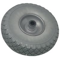 Ruota pu antiforo x bravetta mozzo centrato hand - Mm 255x75 disco metallo mozzo mm 75 f.mm 20