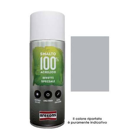 Smalto  spray  100%  acrilico  metallizzante  arexons - Argento  ml  400