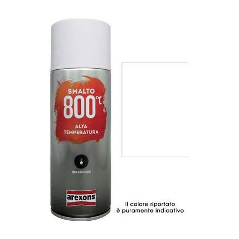 Smalto  spray  100%  acrilico  alte  temperat  arexons - Bianco  ml  400
