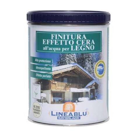 Finitura  cerosa  acqua  lineablu  sayerlack - Hi2310  trasparente  ambrato  ml  750