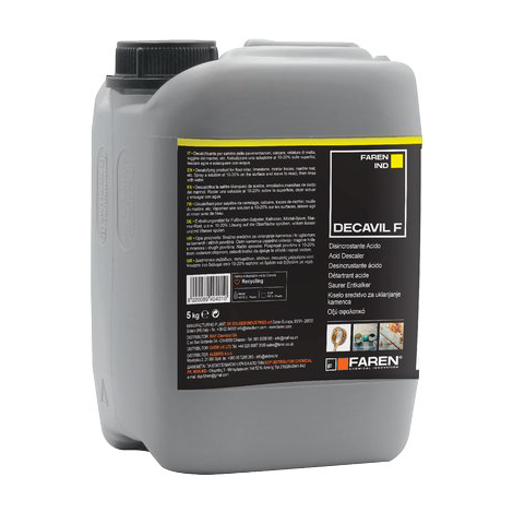 Acido disincrostante impianti termici decal faren - Lt 5