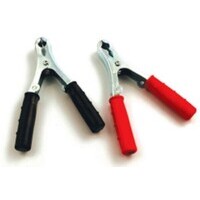 Coppia pinze porta corrente rossa e nera per batteria 90 A per sezione cavo 10-25 mm².