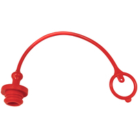 Tappo parapolvere Faster di colore rosso per innesti rapidi femmina da 1/2