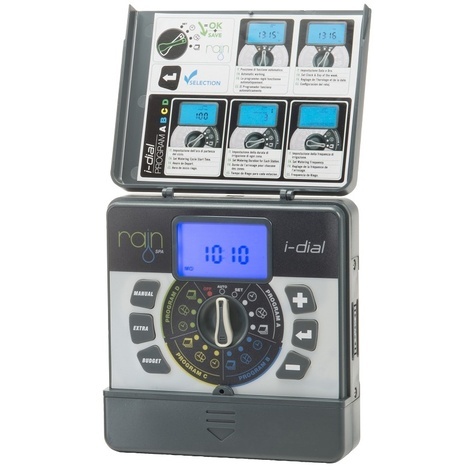 4 stazioni i-dial 4 - 24 vac centralina indoor programmatore timer irrigazione