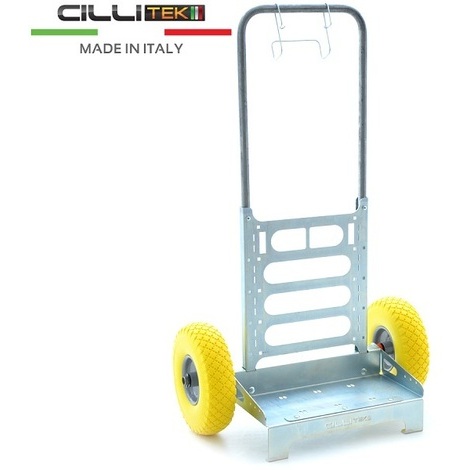 Carrello multiuso universale acciaio con ruote antiforo - cillitek