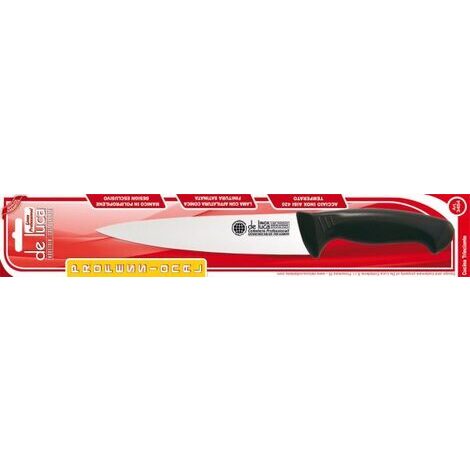 Coltello cucina lama inox 18 cm manico in plastica