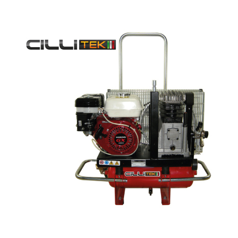 Motocompressore 10lt hp 3,5 benzina kama carrello rapido cillitek