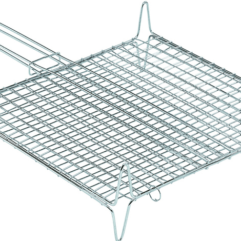 Graticola a rete cm. 40x45 con piedi