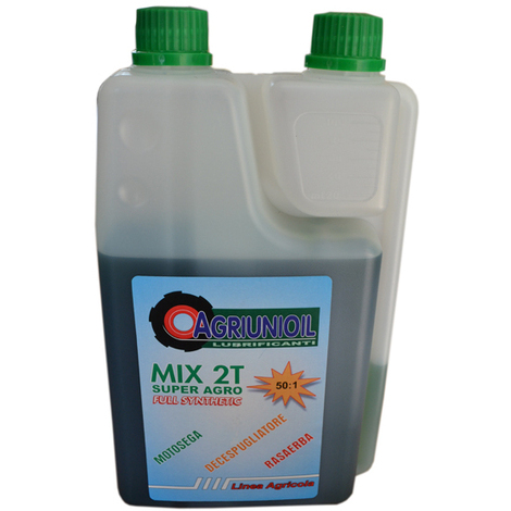 1 lt olio mix 100% sintetico con dosatore 50:1 per motore a scoppio 2 tempi