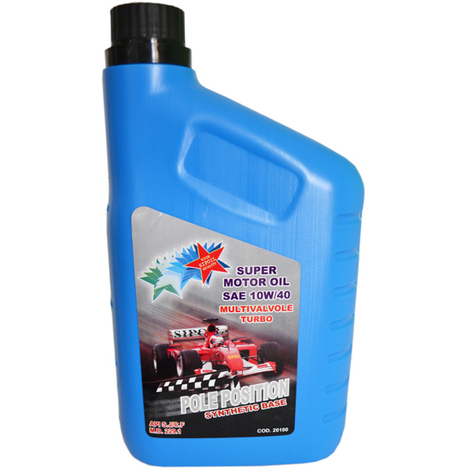 Olio motore base sintetica 1 lt sae 10w/40 lubrificante per motore a scoppio