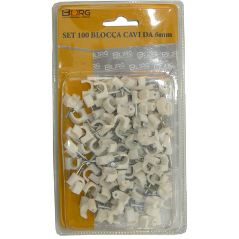 Set 130 pezzi blocca cavi da 4mm