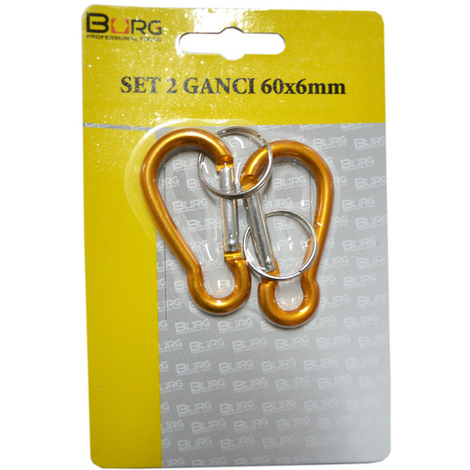 Set 2 ganci 60x6mm