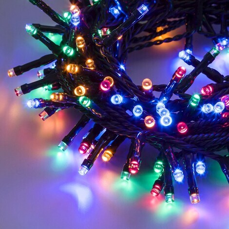 Multicolor 300 luci catena led 8 giochi uso esterno luce di natale natalizie