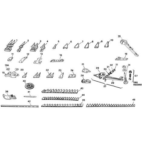 KIT TRAINO LAMA PERNO+ROND+DADO