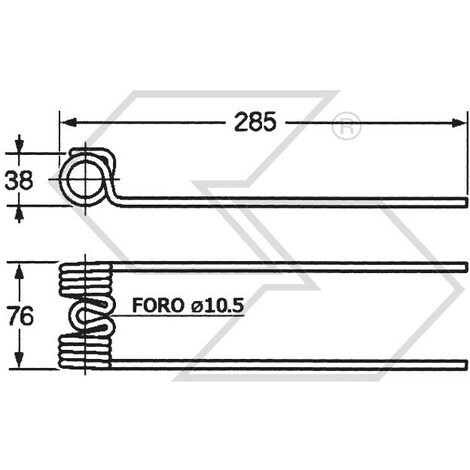 MOLLA X RANGHINATORE BCS D.10