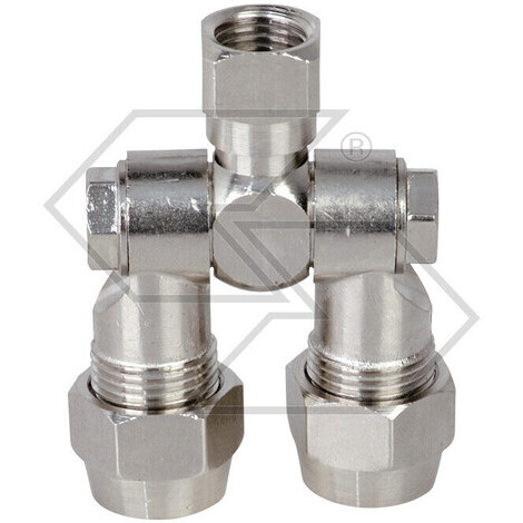 GETTO SNODATO DOPPIO 1/4 NPT FEMM.