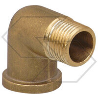 RACCORDO CURVO 90 G 1/2'' M-F