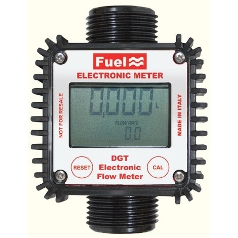 CONTALITRI ELETTRONICO PER GASOLIO 5 CIFRE CON PROTEZIONE IN GOMMA MAX 120LT/MIN