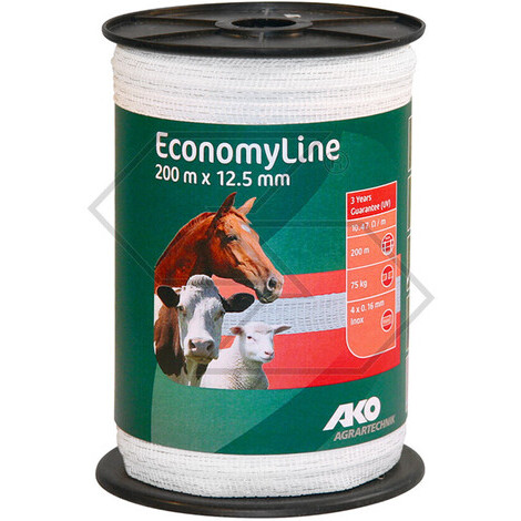 Nastro per recinzioni EconomyLine - 200 m - 12,5 mm