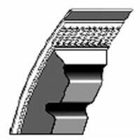 Cinghia di trasmissione in gomma sezione 3VX402 adattabile a 5140009.