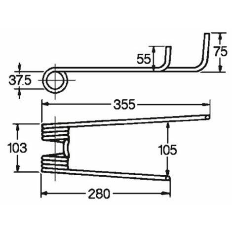 Dente girello adattabile CONTINENTAL-FRANDENT rif. 41003208R