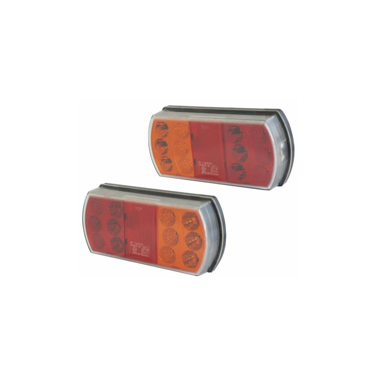 Fanale anteriore sinistro per trattore a led 2 luci 12-24V in offerta