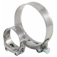 Collare a bullone in acciao inox misura 26-28mm, banda 21mm