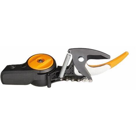 Fiskars Testa di taglio originale di ricambio per svettatoi telescopic con lame bypass Fiskars UPX86 e UPX82, Nero/Arancione, 1026295