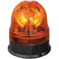 Girofaro 12V 55W alogeno con base piana, luce rotazionale, IP66, temperatura d'esercizio -30°C a 60°C. Certificazioni: ECE R10, ECE R65