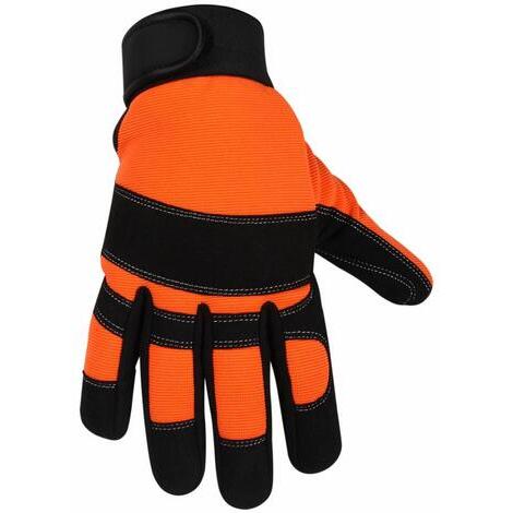 Guanti antitaglio in pelle per motosega TG 11 XXL - EN420 5, EN388 4142, EN381-7 Classe 1 (20m/s)