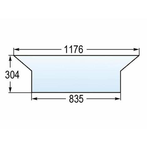 Lunotto posteriore inferiore adattabile rif. originale CNH 134671086