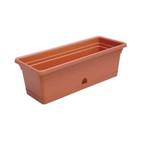 Cassetta  +  riserva  melissa  ics - Pp  terracotta  cm  60x20  h.cm  16